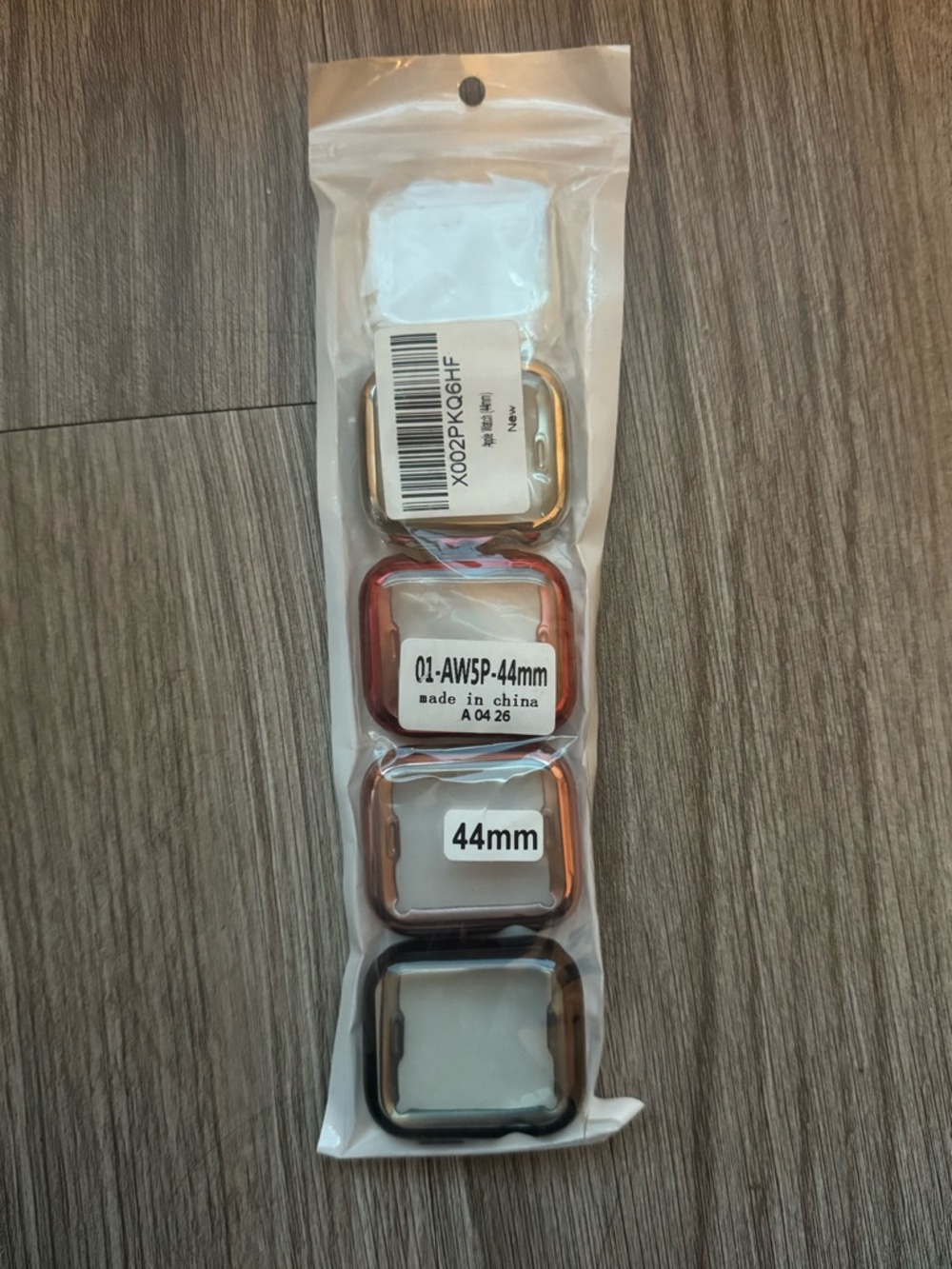 44mm Metallic Apple Watch Case Covers - Set of 4 - Picture 1 of 1